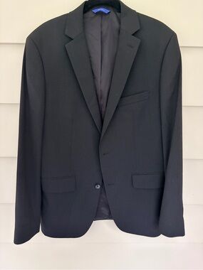 Black Single-Breasted Sport Coat